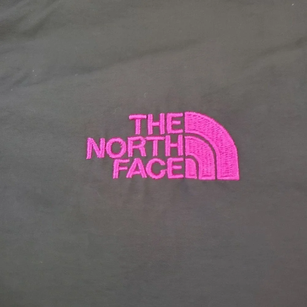The North Face Jacket Girls XL Pink Grey Full Zip‎ Fleece Hiking